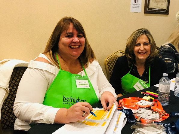 Two Volunteers at Blue Wave Event